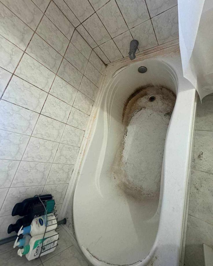 Bathtub Deep Clean — before